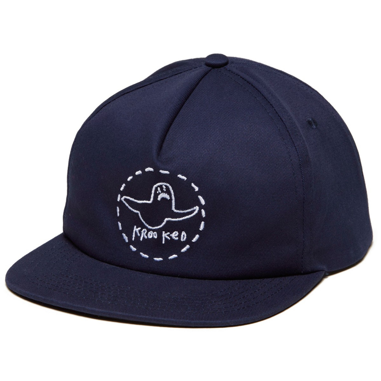 Krooked Trinity Hat Navy White Snapback