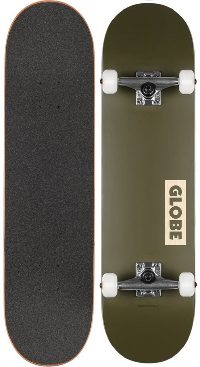 Globe Goodstock Skateboard Complete Fatigue Green 8.25