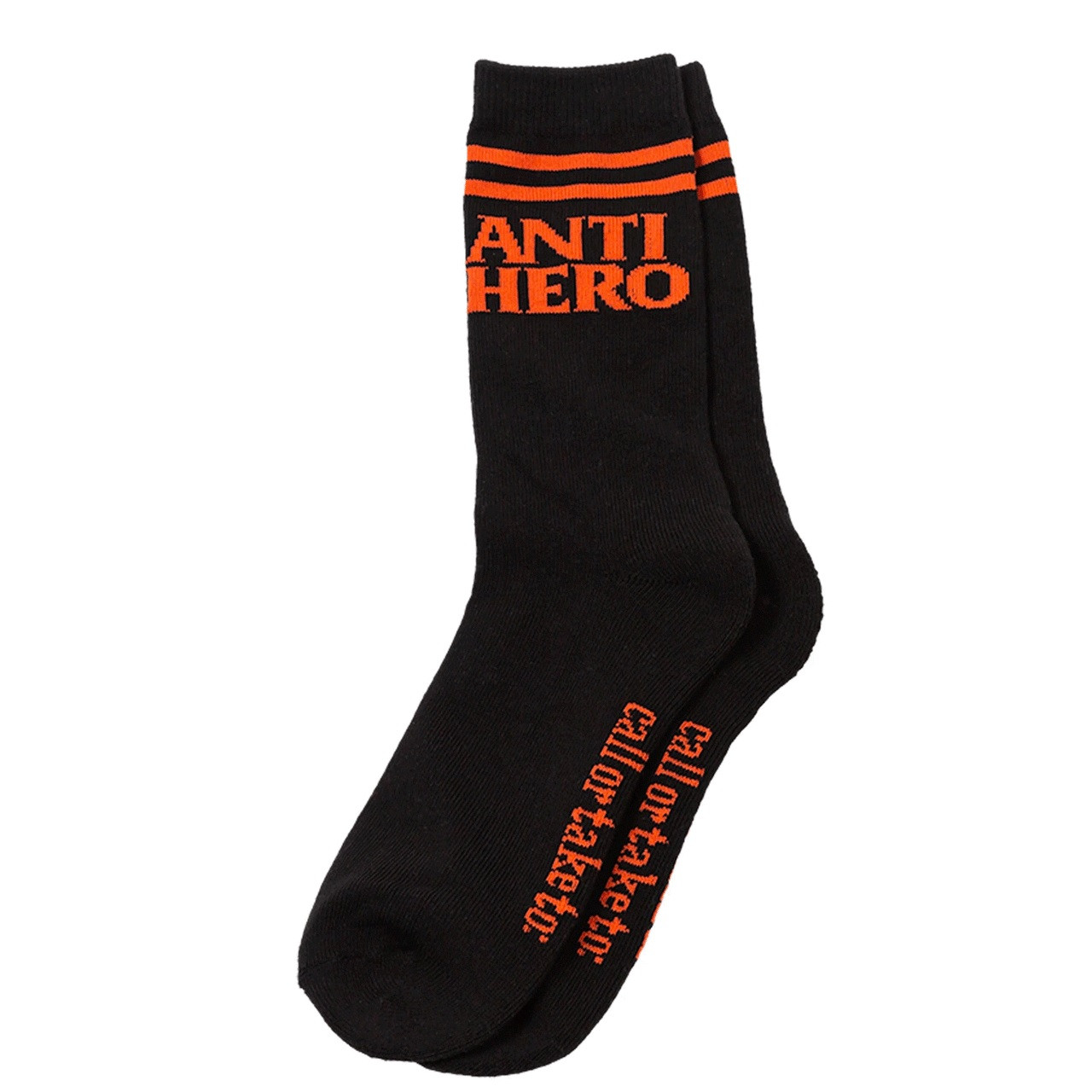 Anti Hero Black Hero If Found Socks Black Red One Size