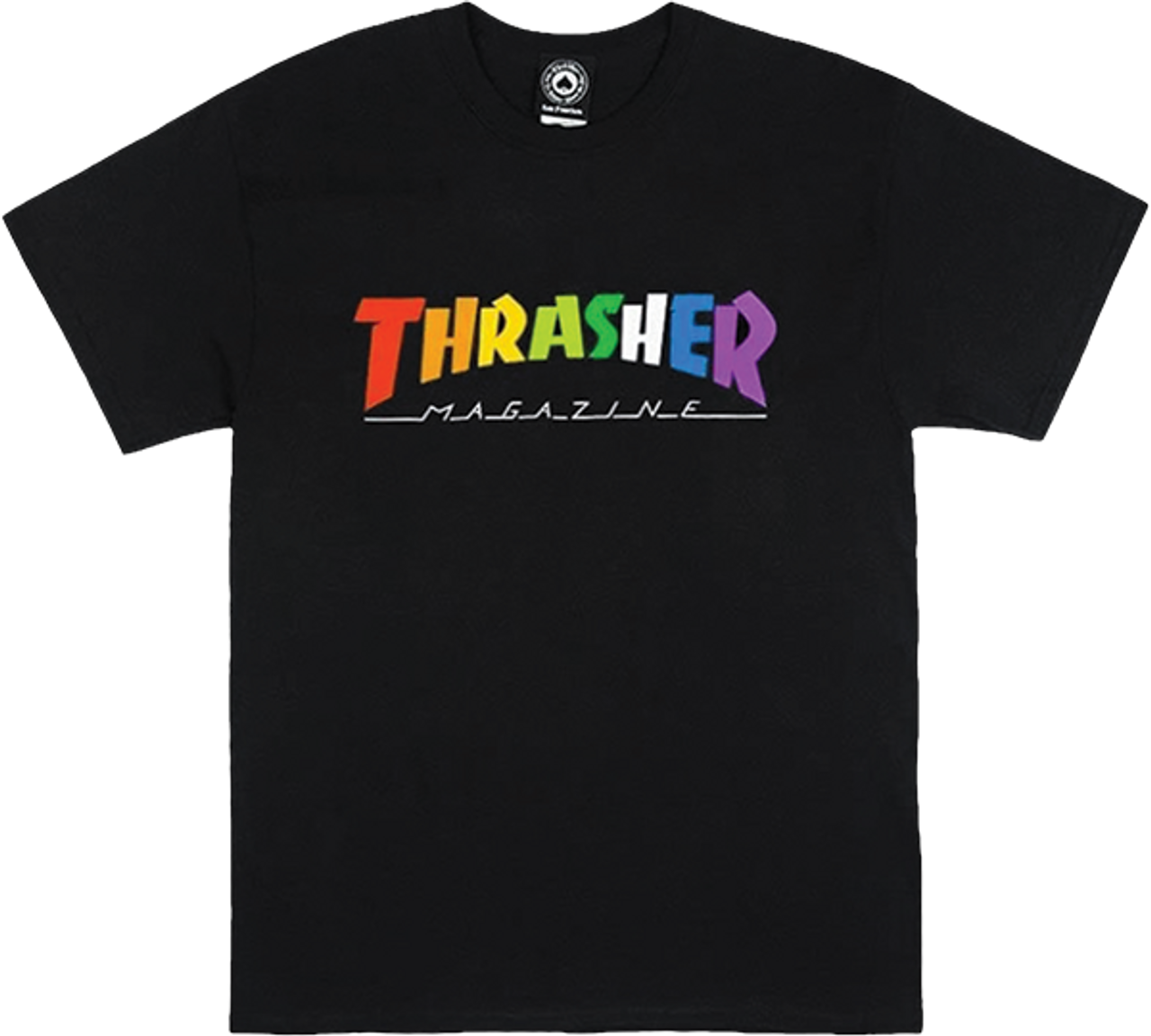 THRASHER RAINBOW MAG SS TSHIRT XLARGE BLACK