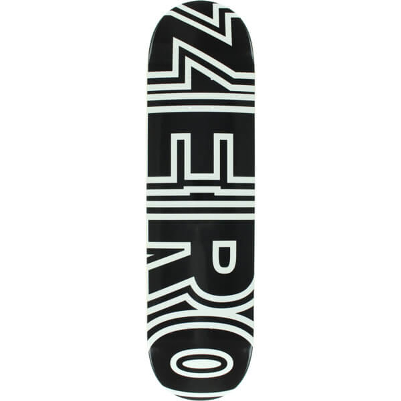 Zero Bold Skate Deck Black White 8