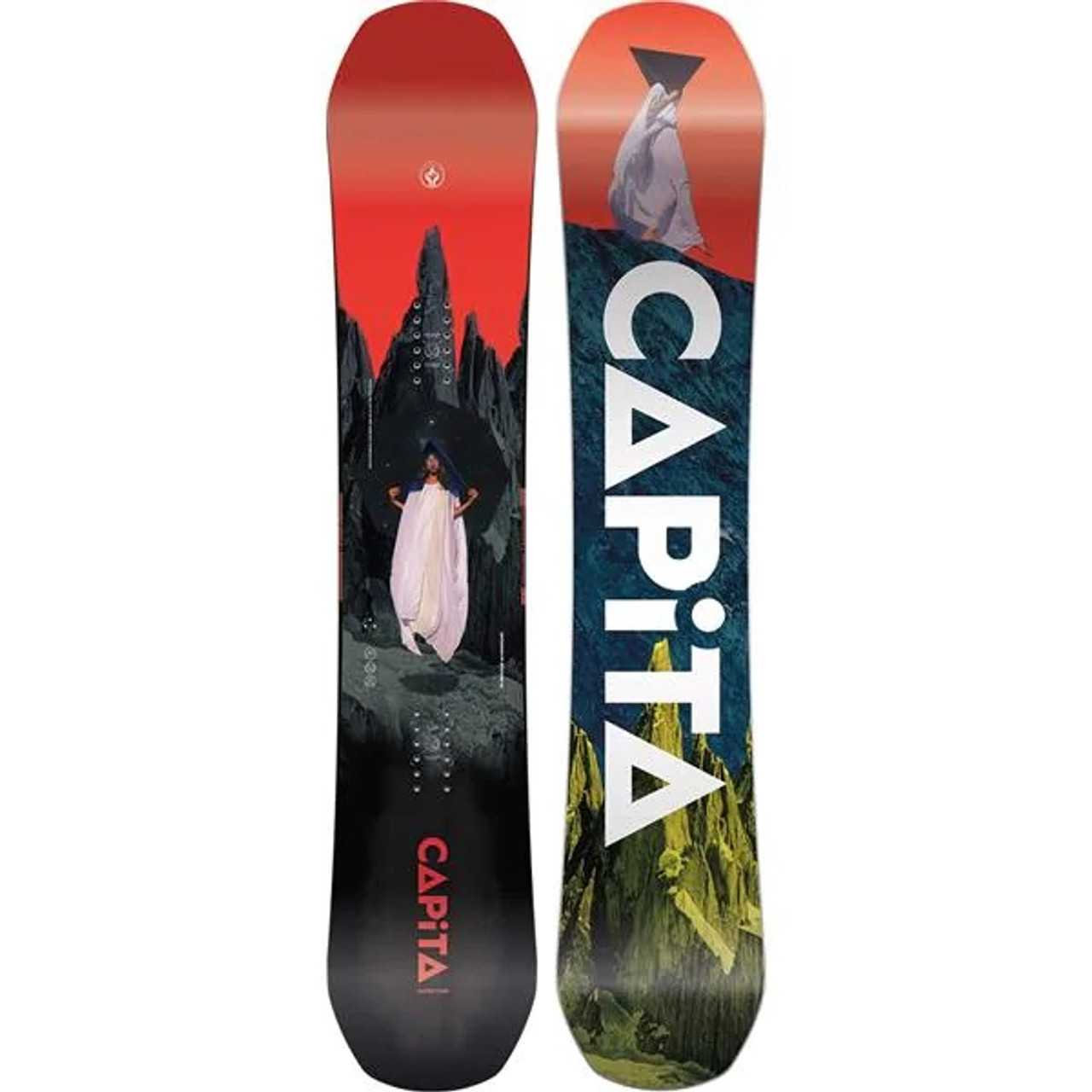 Capita Defenders of Awesome Snowboard 2021 Red 154