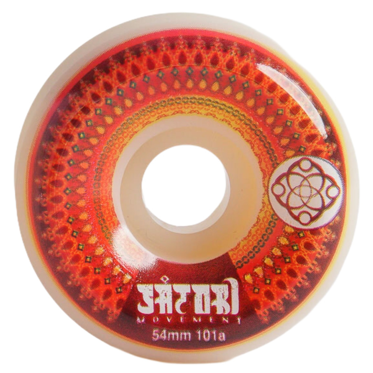 Satori Mandala Series Wheels Set White Red 54mm/101a