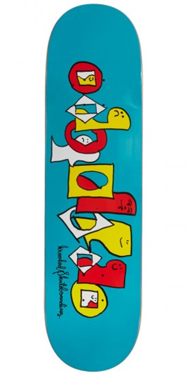 Krooked Pals Team Skate Deck Teal 8.25