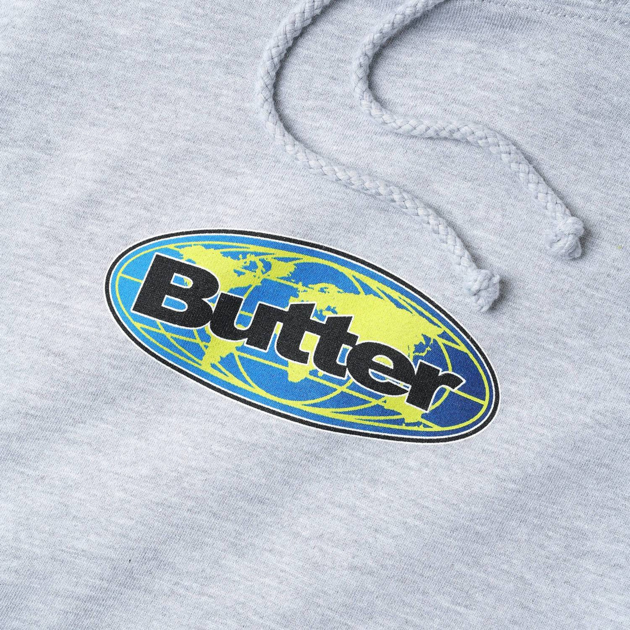 Butter Global Logo Hoodie Ashe Grey