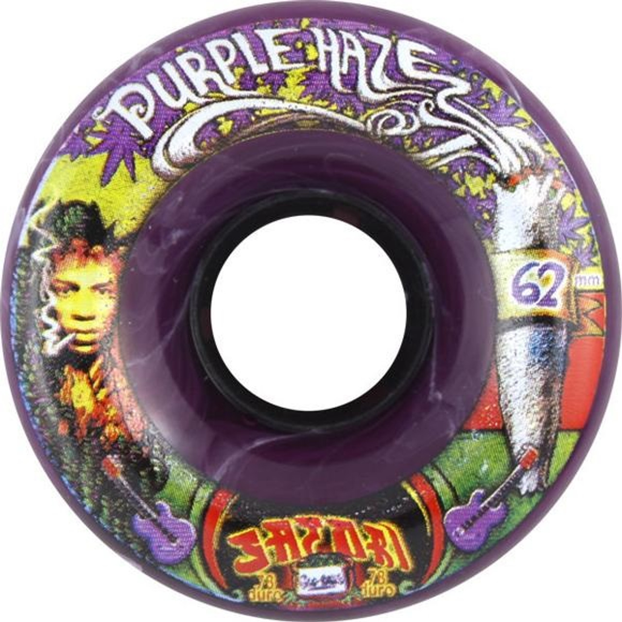 Satori Goo Ball Purple Haze Wheels Set Purple 62mm/78a