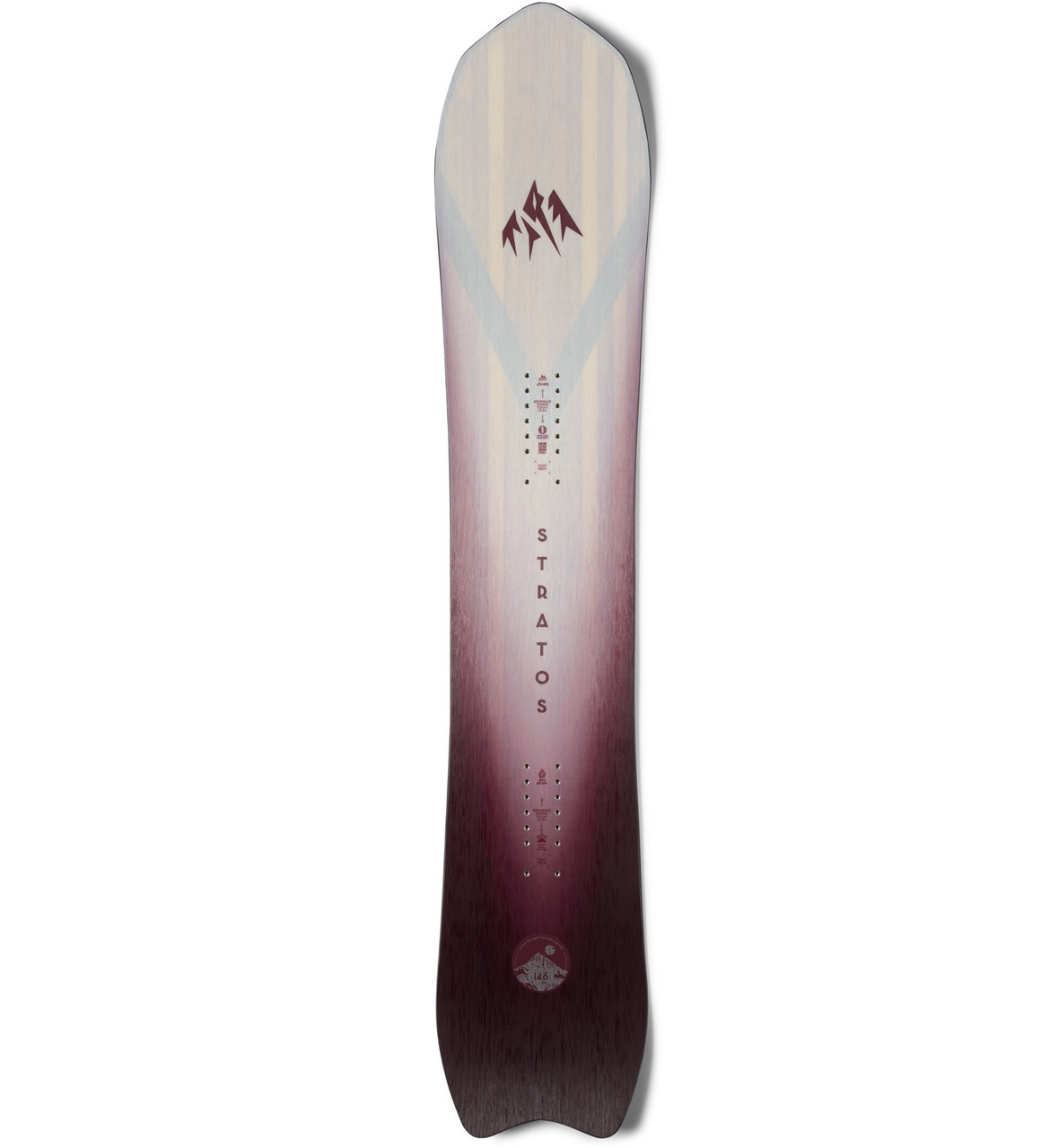 Jones Stratos Womens Ltd Snowboard White Purple 149