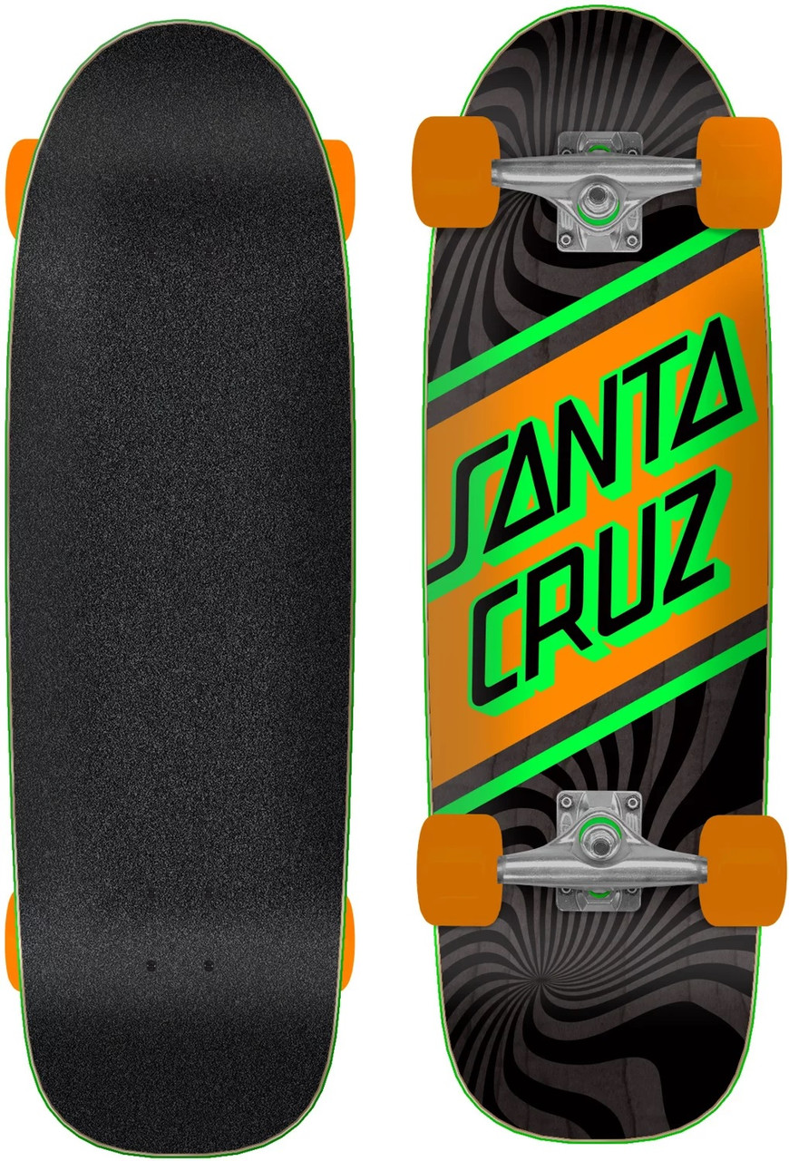 Santa Cruzコンプリート Santa Cruz Street Skate Cruiser Skateboard Complete Black