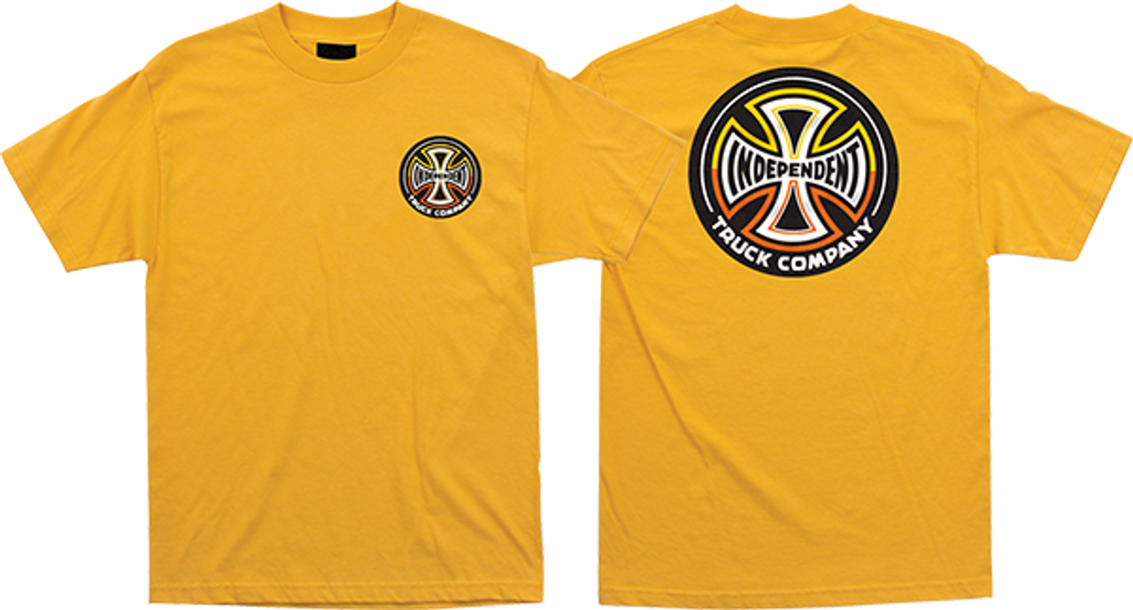 INDEPENDENT SPLIT CROSS TSHIRT SS TSHIRT SMALL GOLD