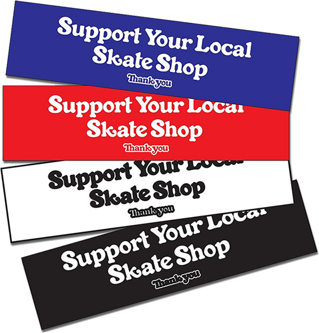 THANK YOU SUPPORT ASST.COLORS  STICKER (2 pack)