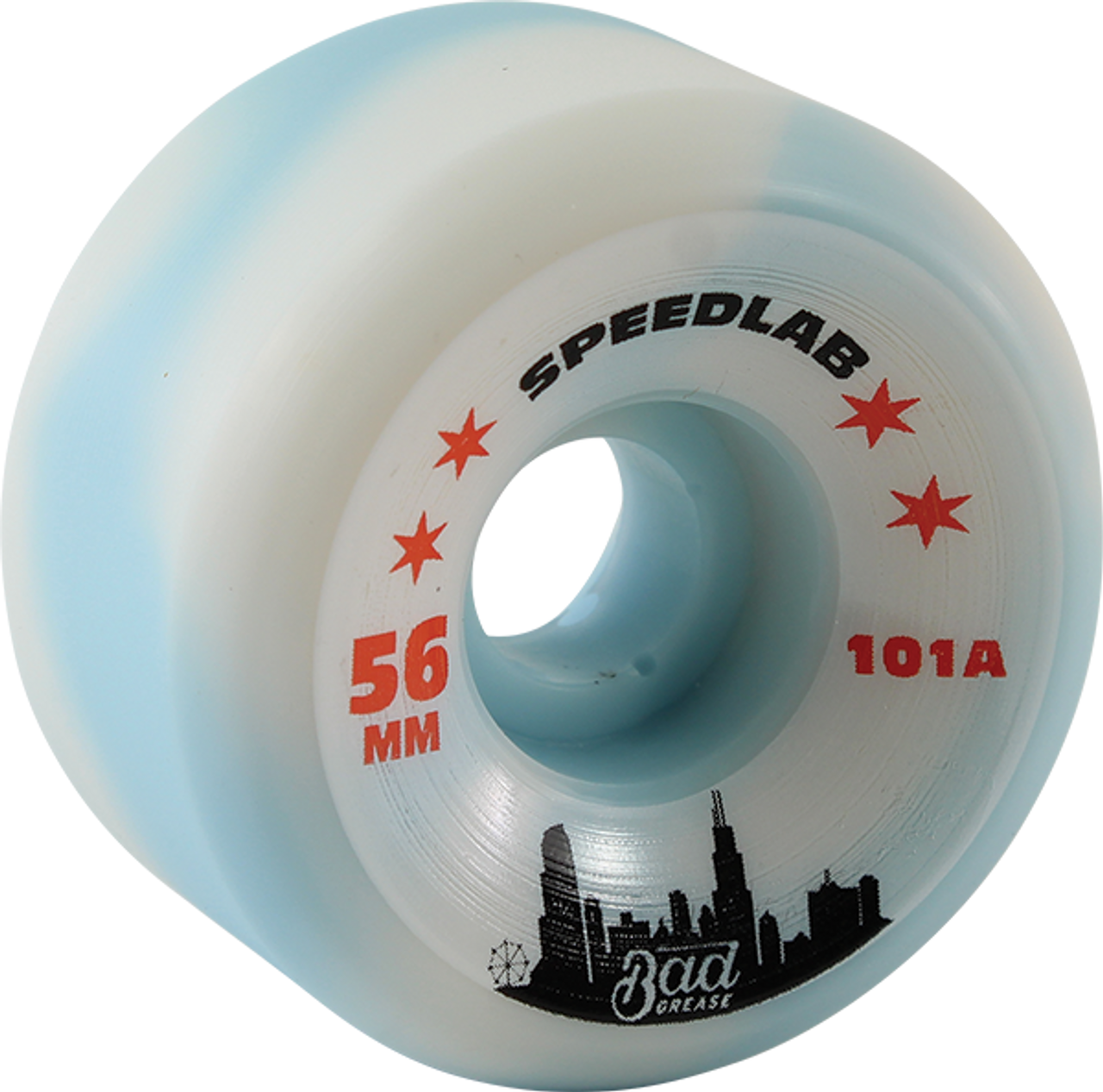 SPEEDLAB BAD GREASE 56mm 101a LT.BLUE WHEELS SET