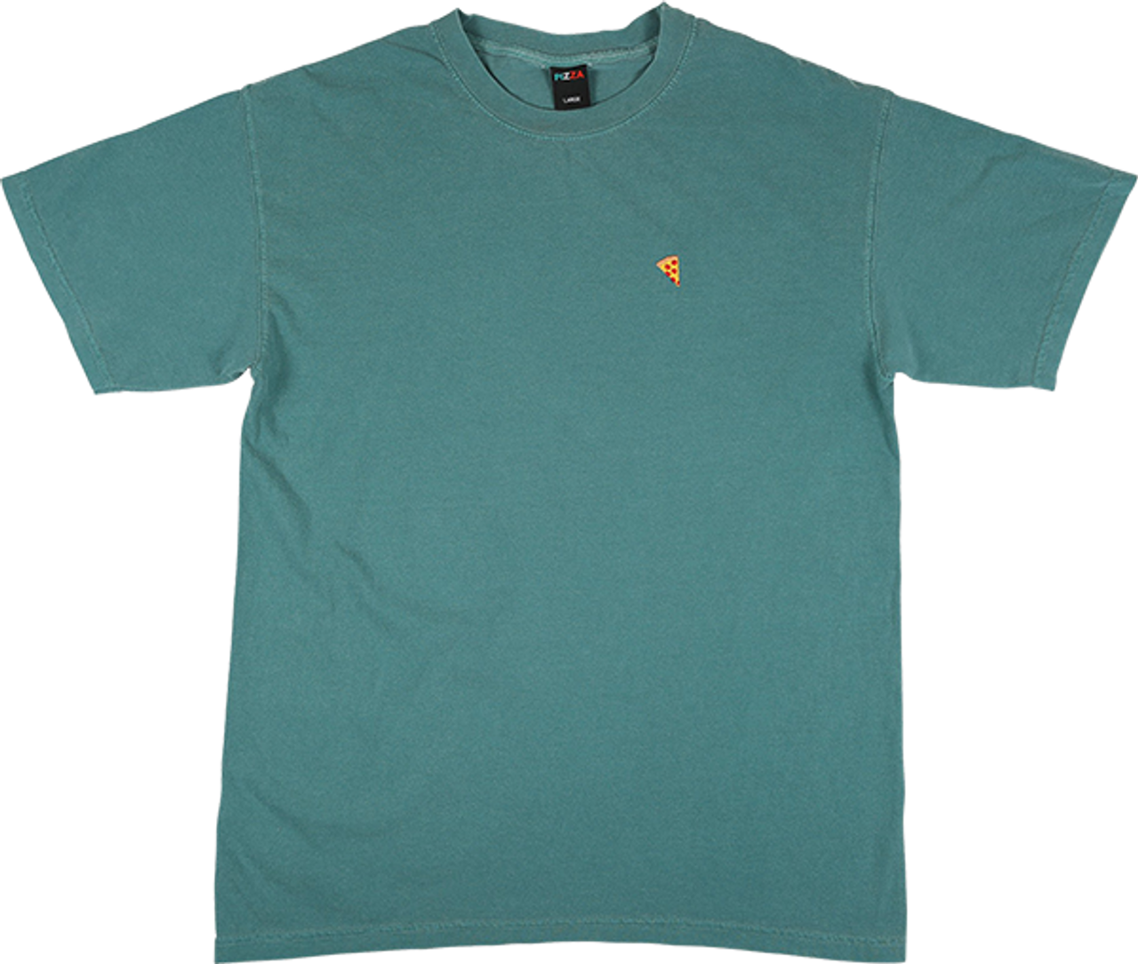 PIZZA EMOJI SS TSHIRT MEDIUM PIGMENT DYED EMERALD