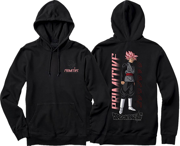 Primitive Dbs Goku Black Rose Hoodie L 
