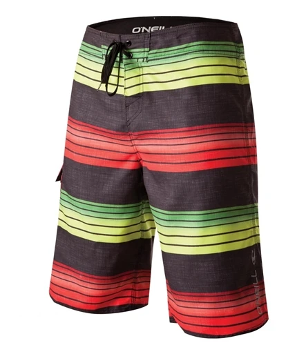 Oneill Santa Cruz Stripe Boardshorts Rasta