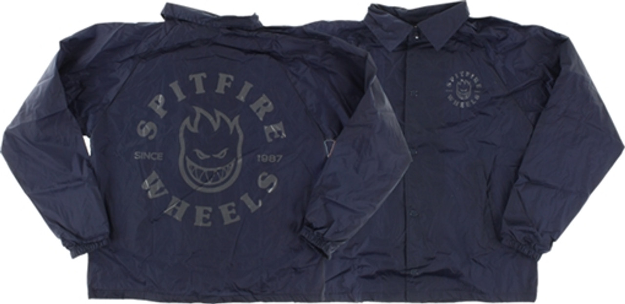 SPITFIRE BIGHEAD CLASSIC COACH JACKET LARGE  NAVY/REFLECTIVE