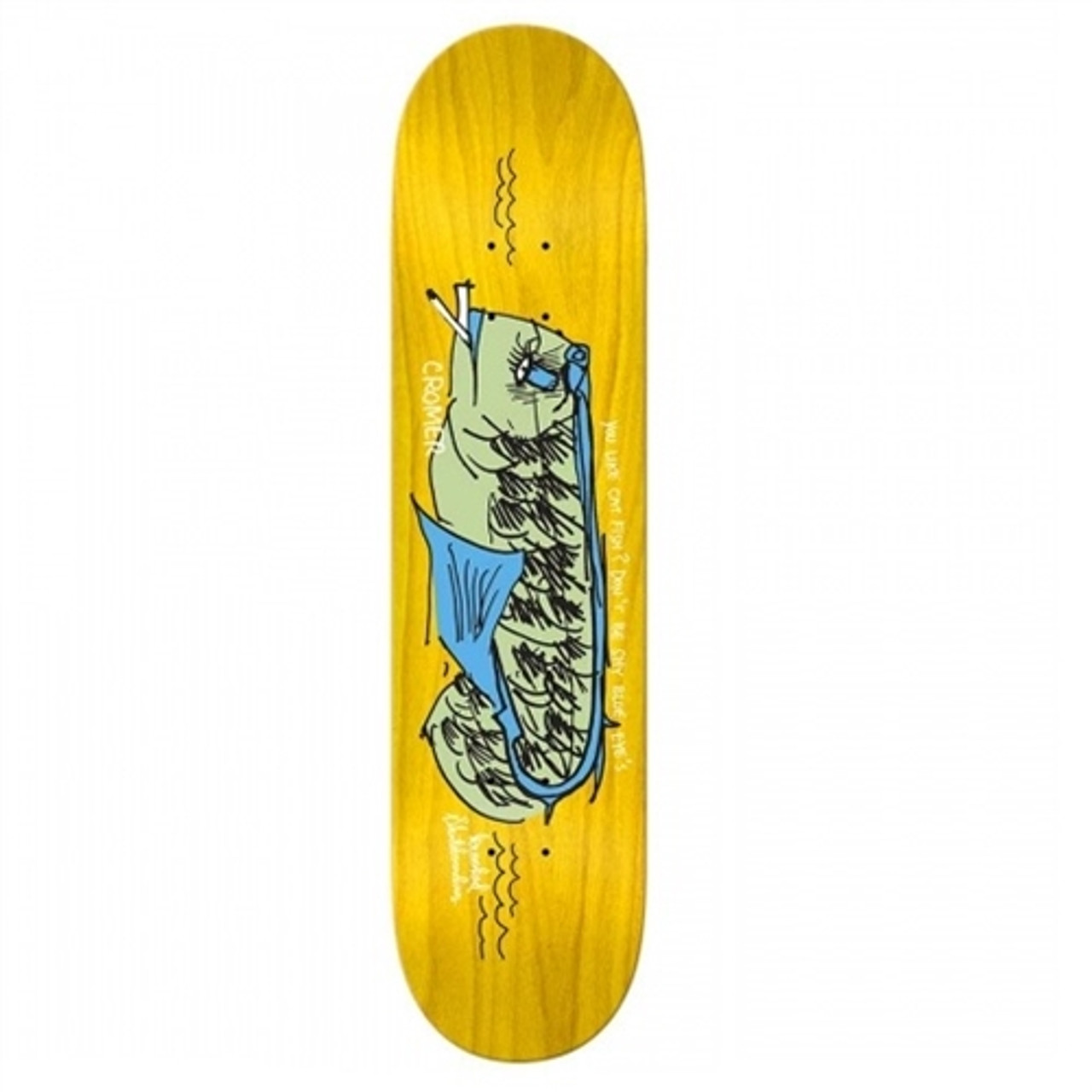 Krooked Cromer Network Skate Deck Teal 8.25