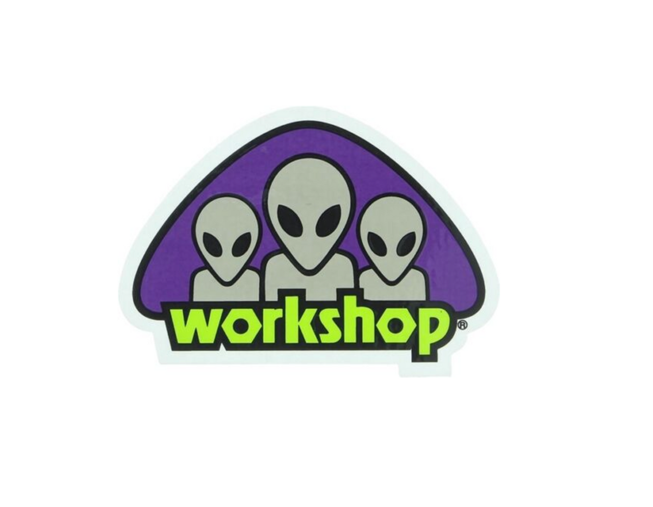 Alien Triad Decal Sticker Purple Green 4inch