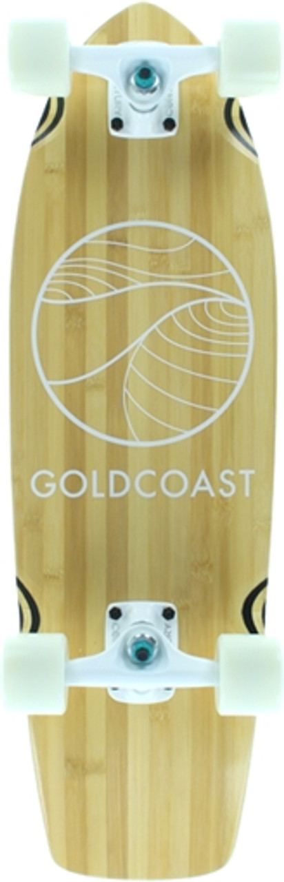 GOLD COAST CLASSIC BAMBOO CRUISER SKATEBOARD COMPLETE-8.34x28