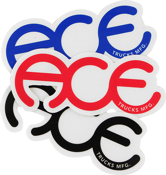 ACE RINGS 5" STICKER ASSORTED (2 pack)