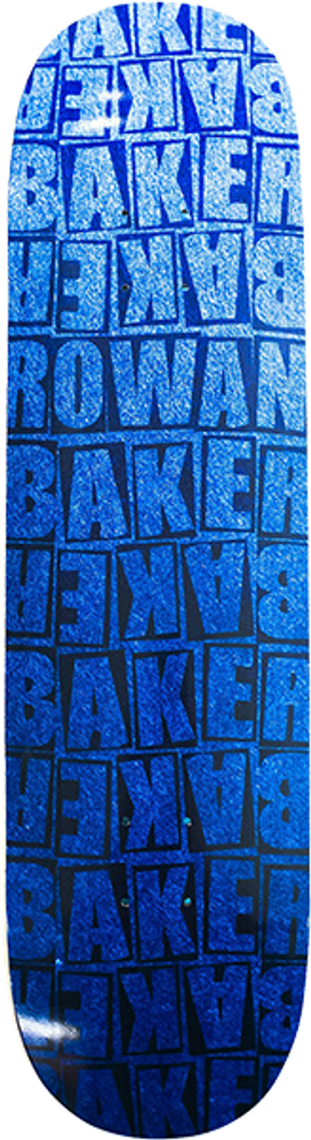 BAKER ROWAN PILED SKATEBOARD DECK-8.25 BLUE b2