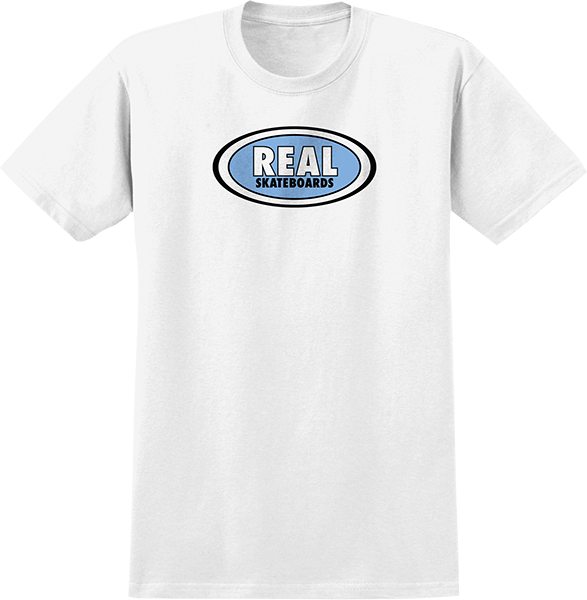 REAL OVAL SS SMALL WHT/LT.BLUE