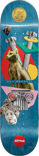 ALMOST GERONZI RELICS SKATEBOARD DECK-8.12 BLUE r7