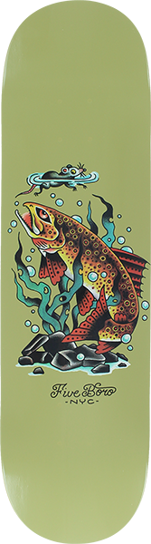 5BORO FISH BRONX TROUT SKATEBOARD DECK-8.25