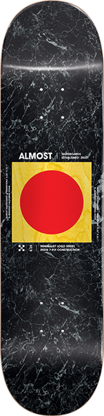 ALMOST MINIMALIST SKATEBOARD DECK-8.25 BLACK r7
