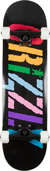GRIZZLY INCITE SKATEBOARD COMPLETE-7.5 BLACK