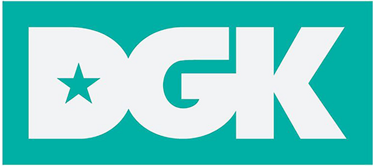 DGK CLASSIC STICKER WHITE/TEAL (2 pack)