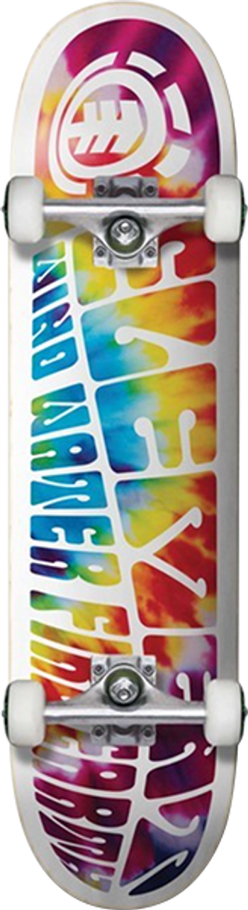 ELEMENT TRIP OUT SKATEBOARD COMPLETE-8.0 WHT/TIE DYE