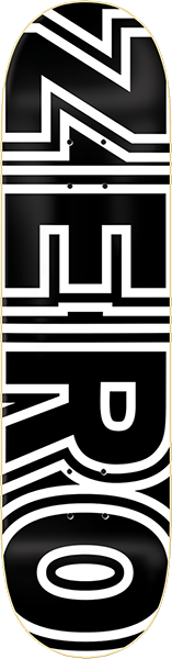 ZERO BOLD SKATEBOARD DECK-8.12 BLACK/WHT