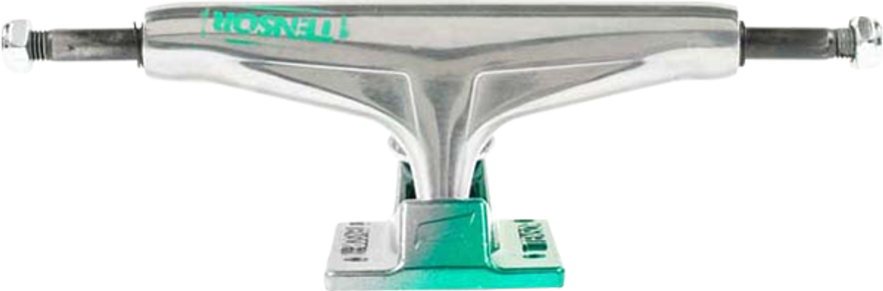 TENSOR REG ALUMINUM 5.5 RAW/GREEN FADE TRUCKS SET