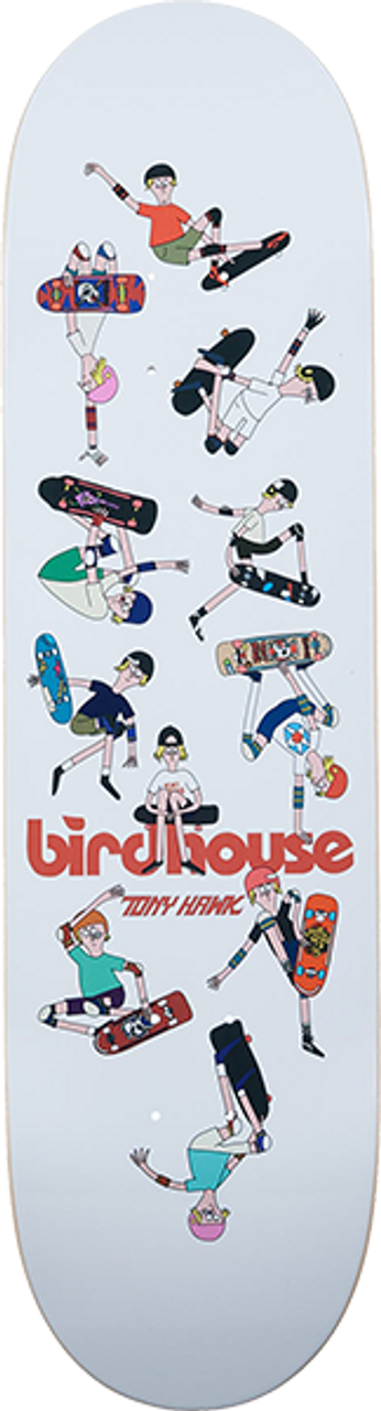 BIRDHOUSE HAWK RETROSPECTIVE SKATE DECK-8.25