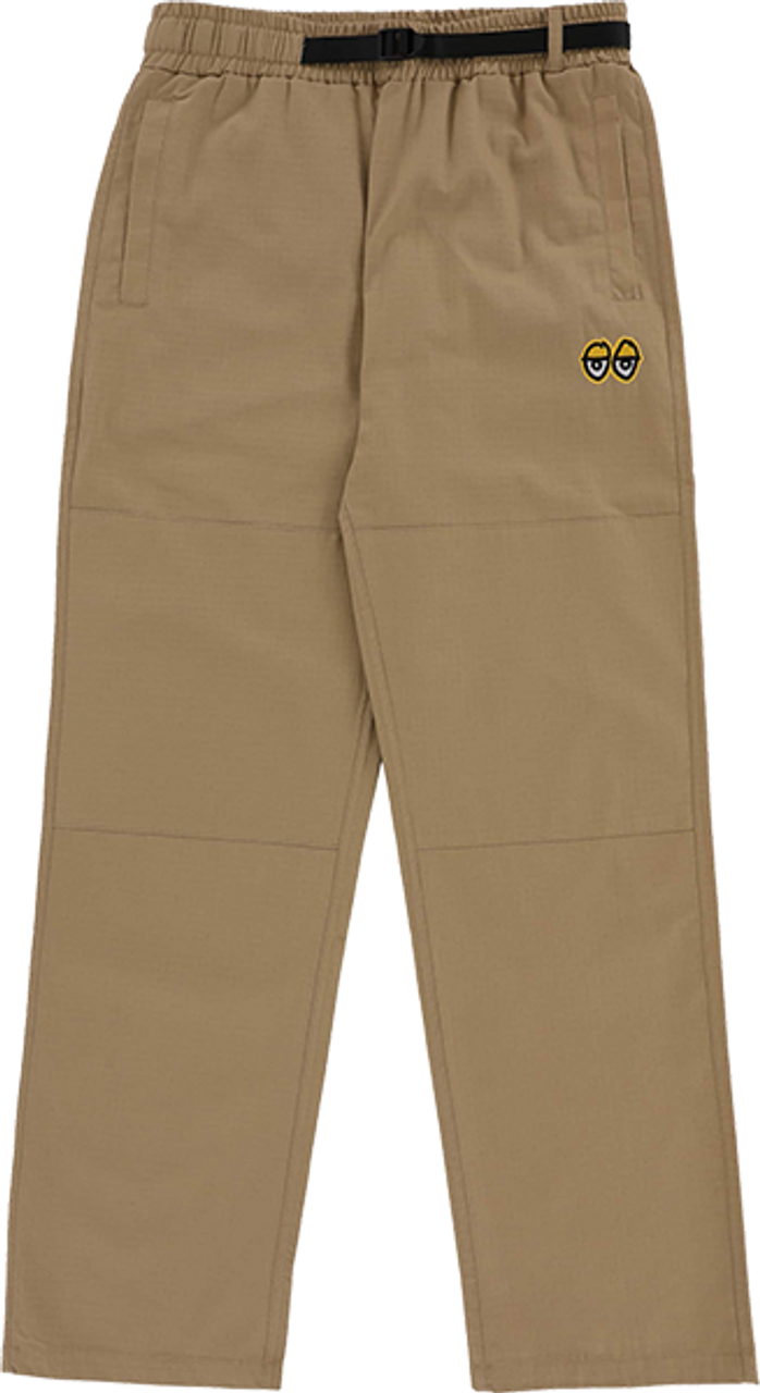 KROOKED EYES RIPSTOP DBL KNE PANT SMALL KHAKI/YEL