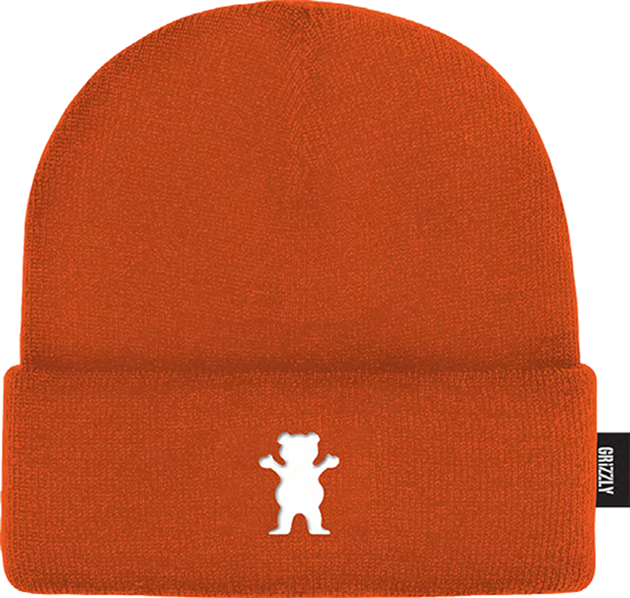 GRIZZLY OG BEAR EMBROIDERED BEANIE ORANGE