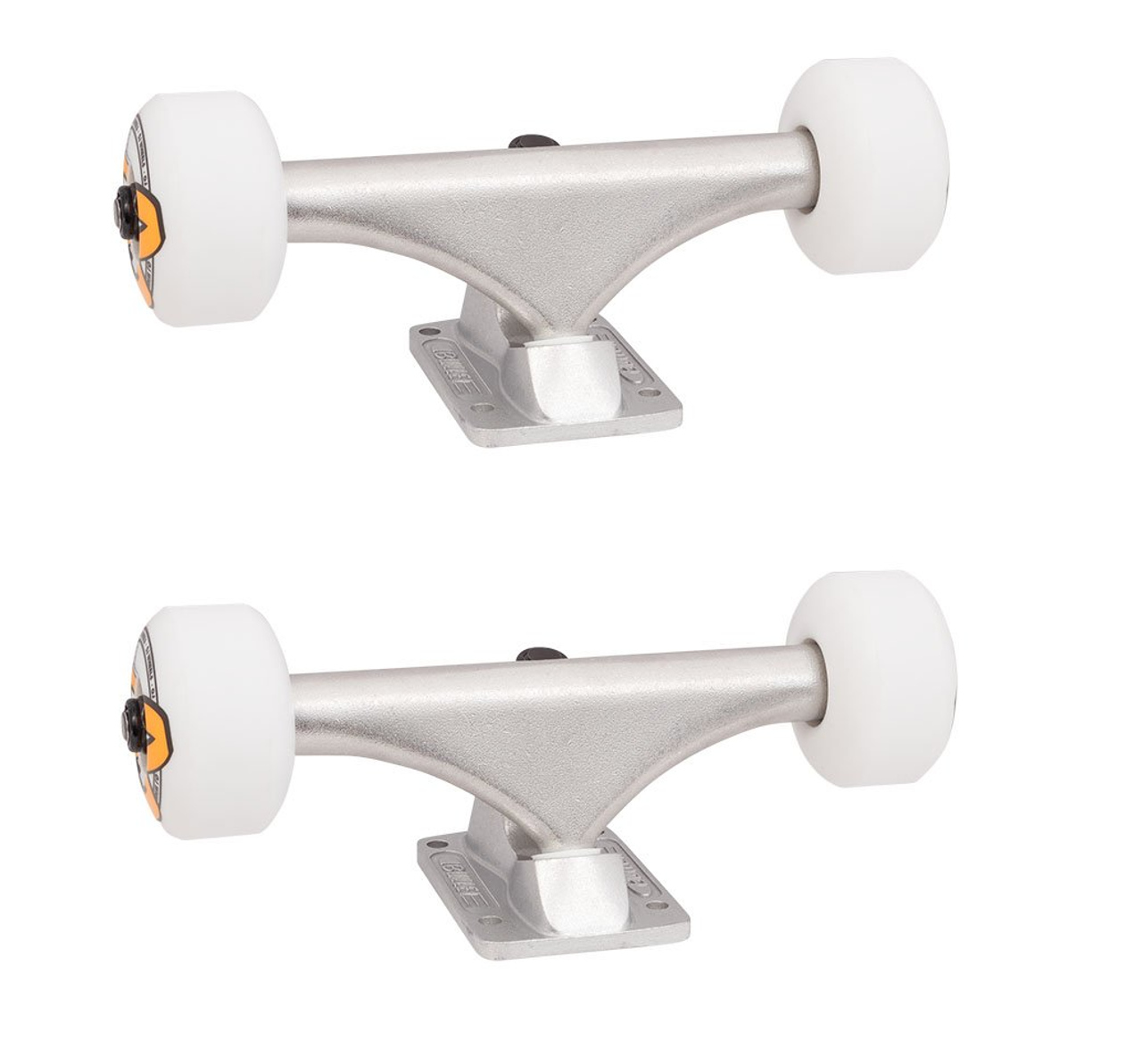 Bullet Trucks OJ Wheels Combo Silver White 140mm / 53m SET