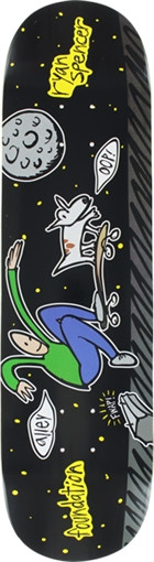 FOUNDATION SPENCER ALLEY OOP SKATEBOARD DECK-8.37 sale