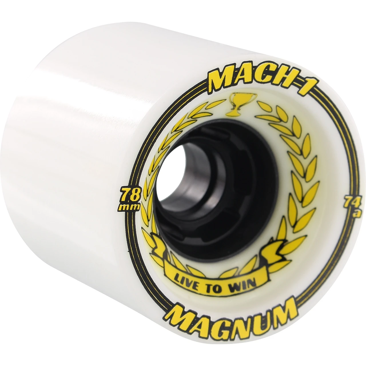 Venom Mach 1 Skate Wheel Set Wht Blk 76mm/76a Set