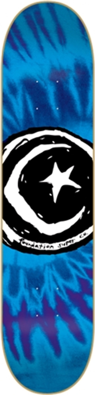 FOUNDATION　ファンデーション　7.75インチ　STAR&amp;MOON Foundation Skateboard Complete Star & Moon White 7.75