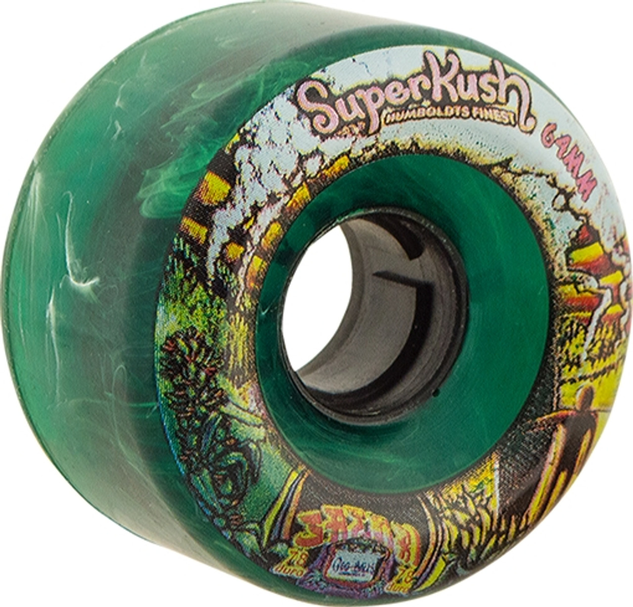 SATORI GOO BALL SUPERKUSH 64mm 78a CLR.GREEN Skateboard Wheels