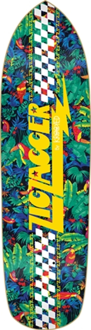 Krooked Zig Zagger Aloha Skateboard Deck-8.62X32.38