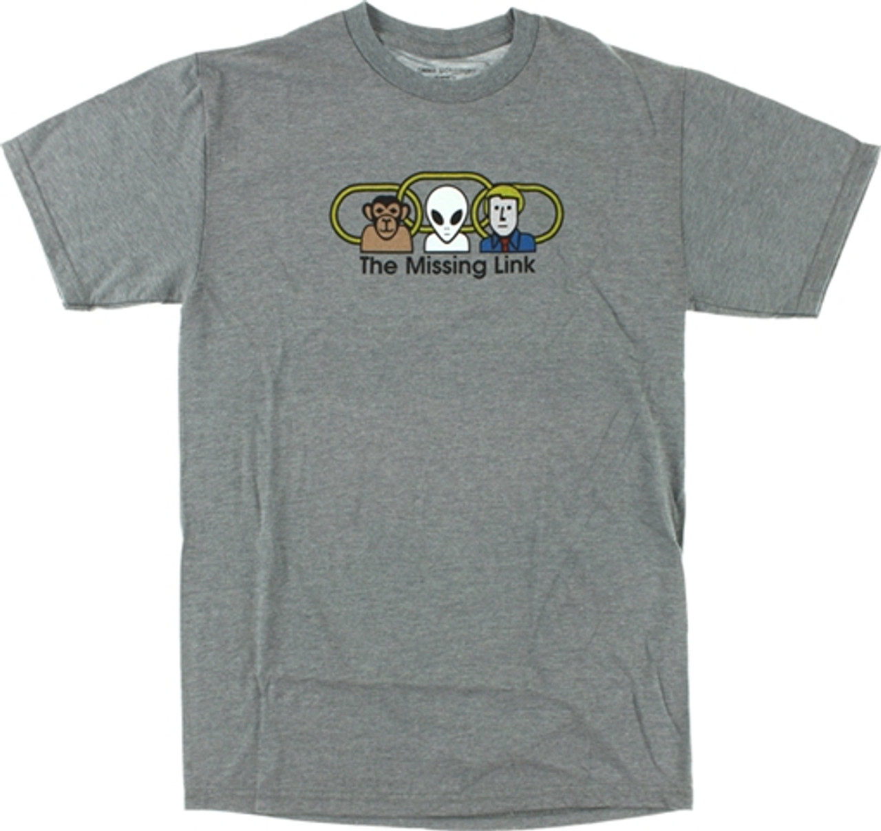 ALIEN WORKSHOP MISSING LINK SS TSHIRT MEDIUM HEATHER GREY