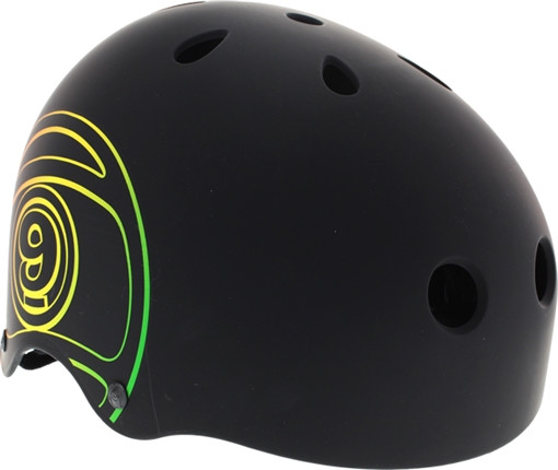 SECTOR 9 LOGIC III HELMET SMALL BLACK/RASTA