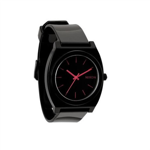 NIXON Time Teller P Black Bright Pink Watch