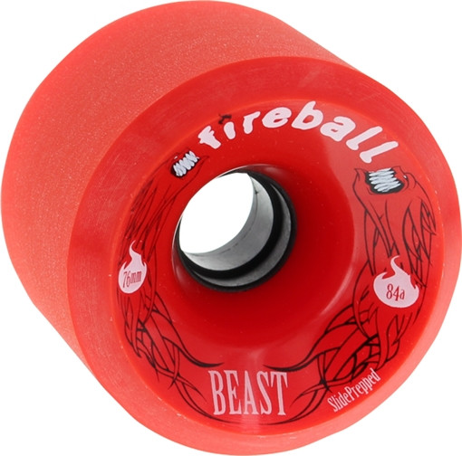 FIREBALL BEAST 76mm 84a RED Skateboard Wheels