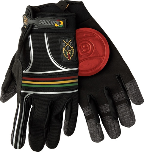 SECTOR 9 BHNC SLIDE GLOVES L XLARGE RASTA