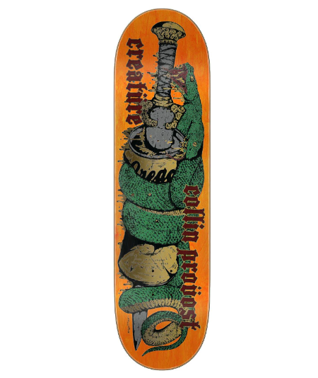 Creature Provost Crusher Pro Skateboard Deck Orange 8.47x31.98
