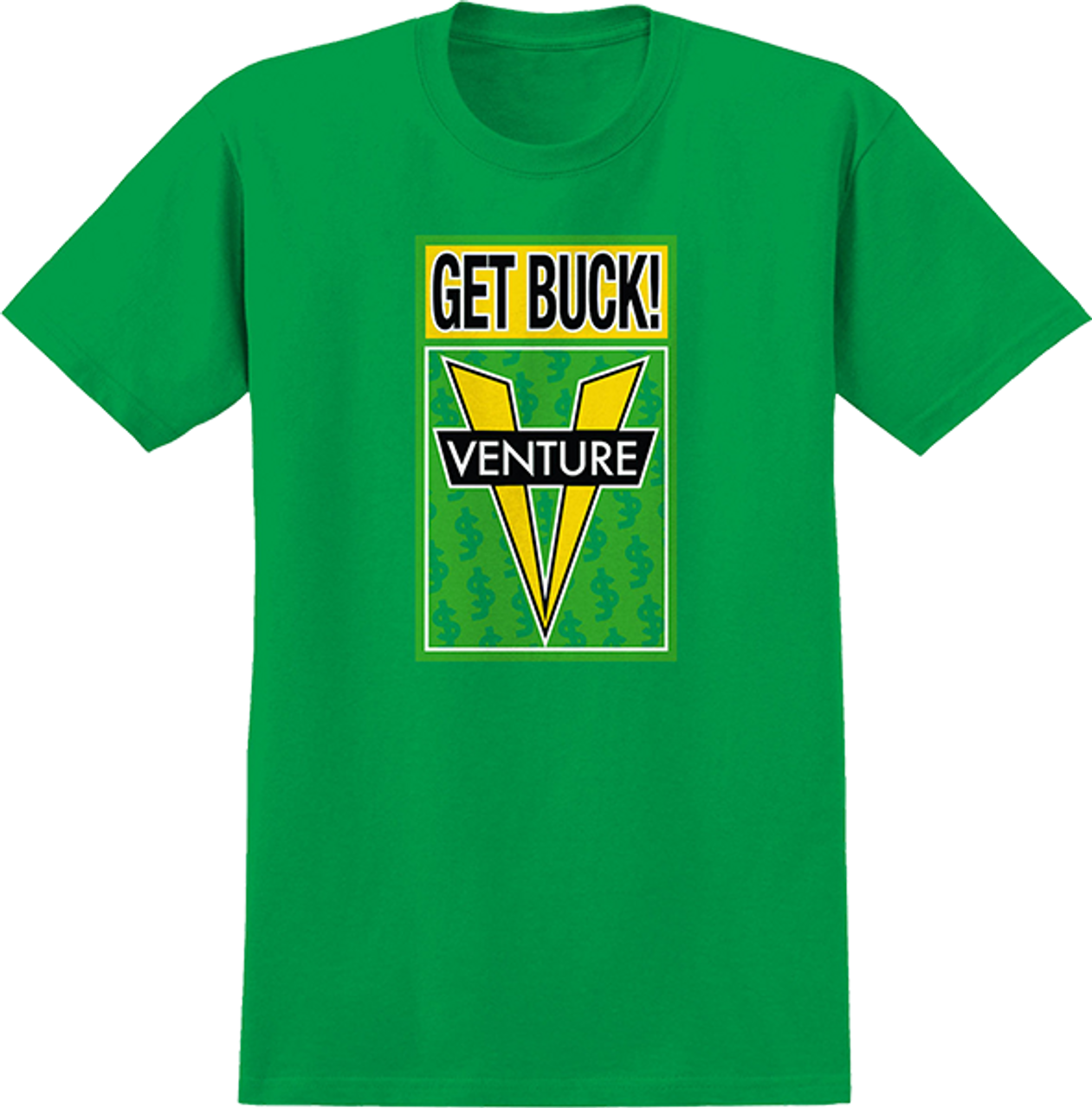 VENTURE SHAKE JUNT AWAKE SS TSHIRT LARGE  IRISH GRN