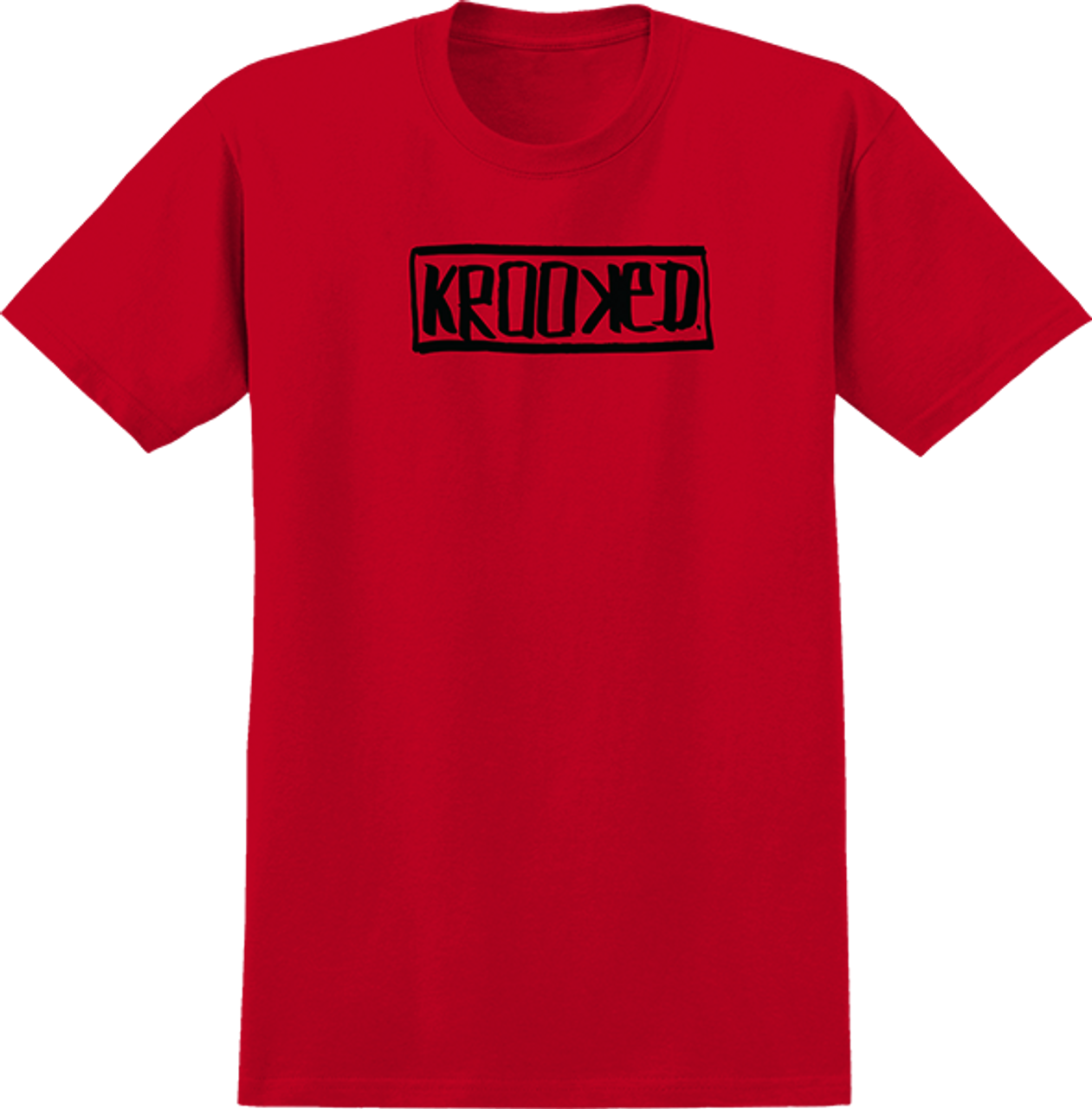 KROOKED BOX SS TSHIRT XLARGE RED/BLK